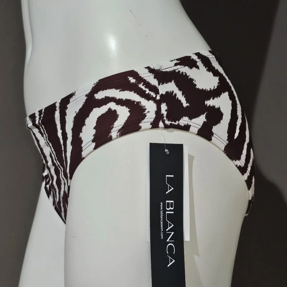 La Blanca Fierce Lines Hipster Bikini Bottom - Picture 3 of 9